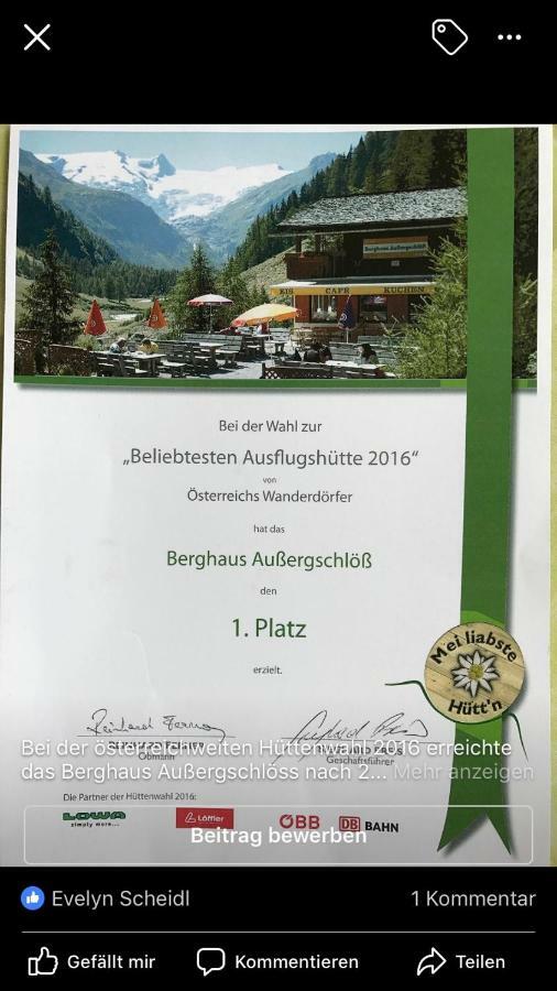 Berghaus Aussergschloess Matrei in Osttirol Buitenkant foto